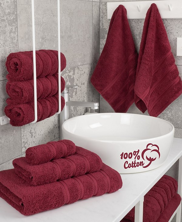 Edison 100% Cotton Luxury 6-Piece Towel Set